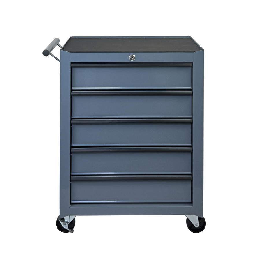 Rolling Metal Tool Chest with 5 Drawers - Steel Storage Cabinet