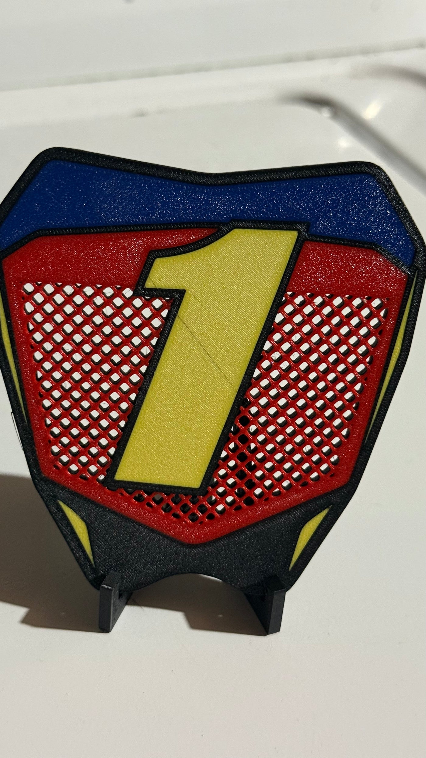 Deegan Mini Vented MX Plate – 5” Dirt Bike Display