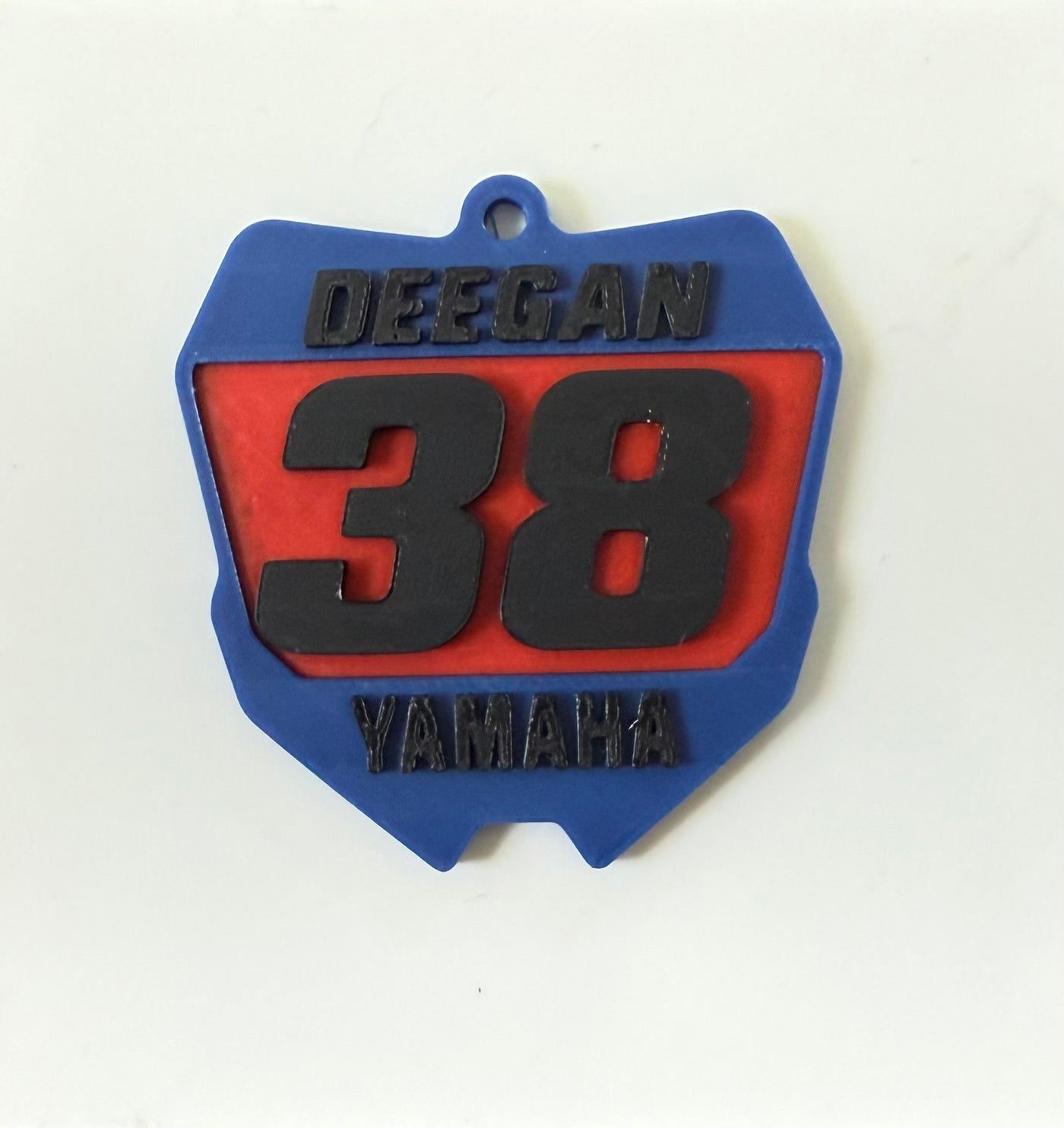 Deegan #38 Yamaha Keychain Tag – MX Number Plate Style