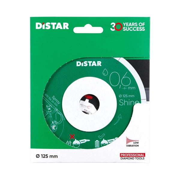 DiStar Shine 5" Diamond Blade for Ceramic & Porcelain — Ultra-Thin, Chip-Free Cutting