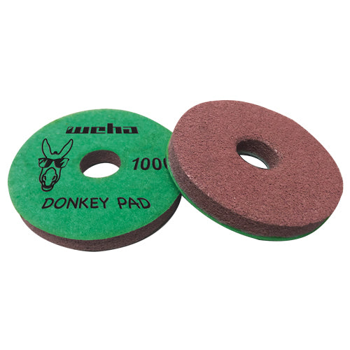 Weha 4" Donkey Diamond Polishing Pad — Multiple Grits for Stone Fabrication