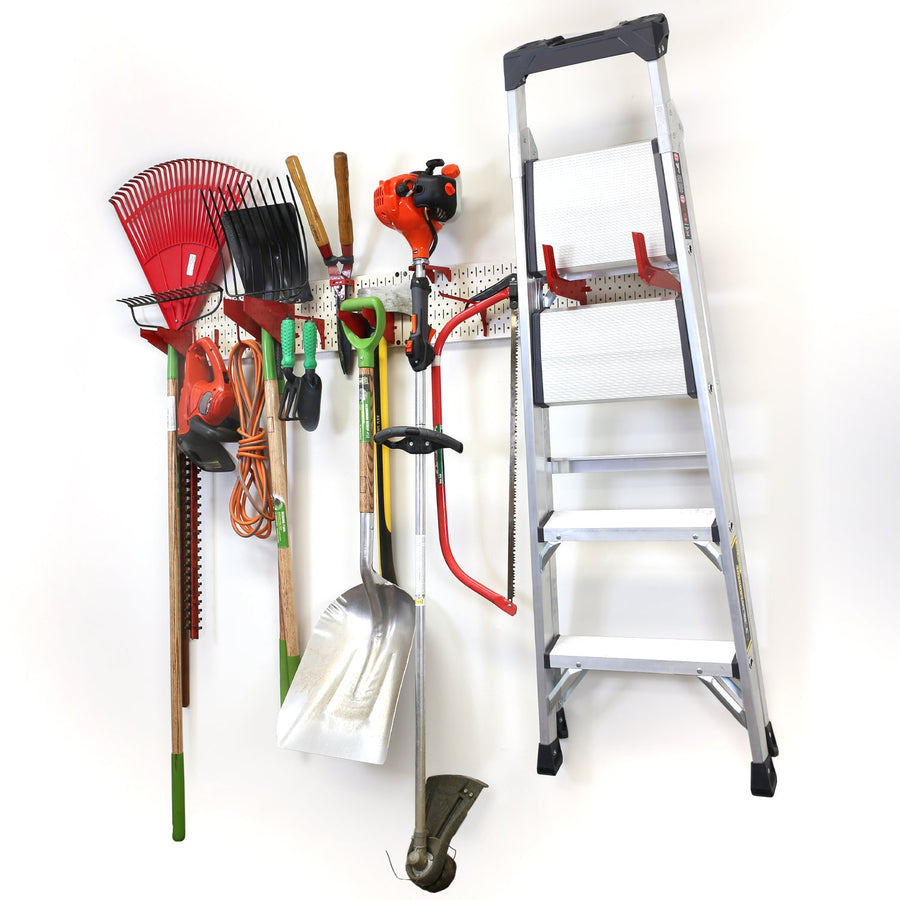 Wall Control Lawn & Garden Tool Wall Rack with Pegboard Hooks