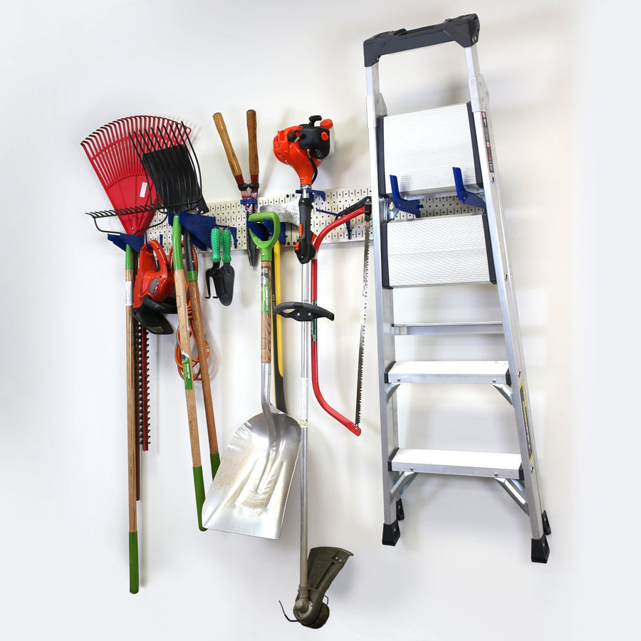 Wall Control Lawn & Garden Tool Wall Rack with Pegboard Hooks