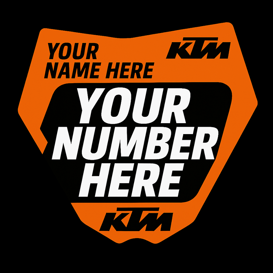 5x5 personalized motocross LED number plate wall and desk display