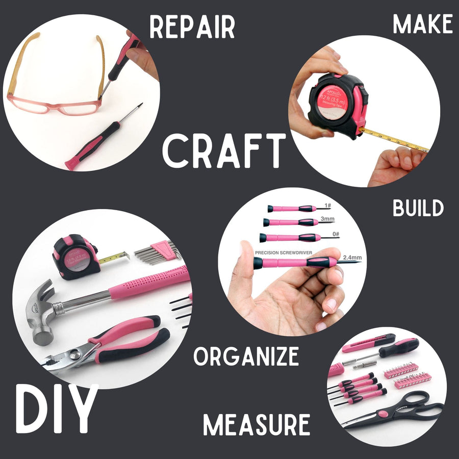 39 Piece General Tool Set Pink - DT9706P