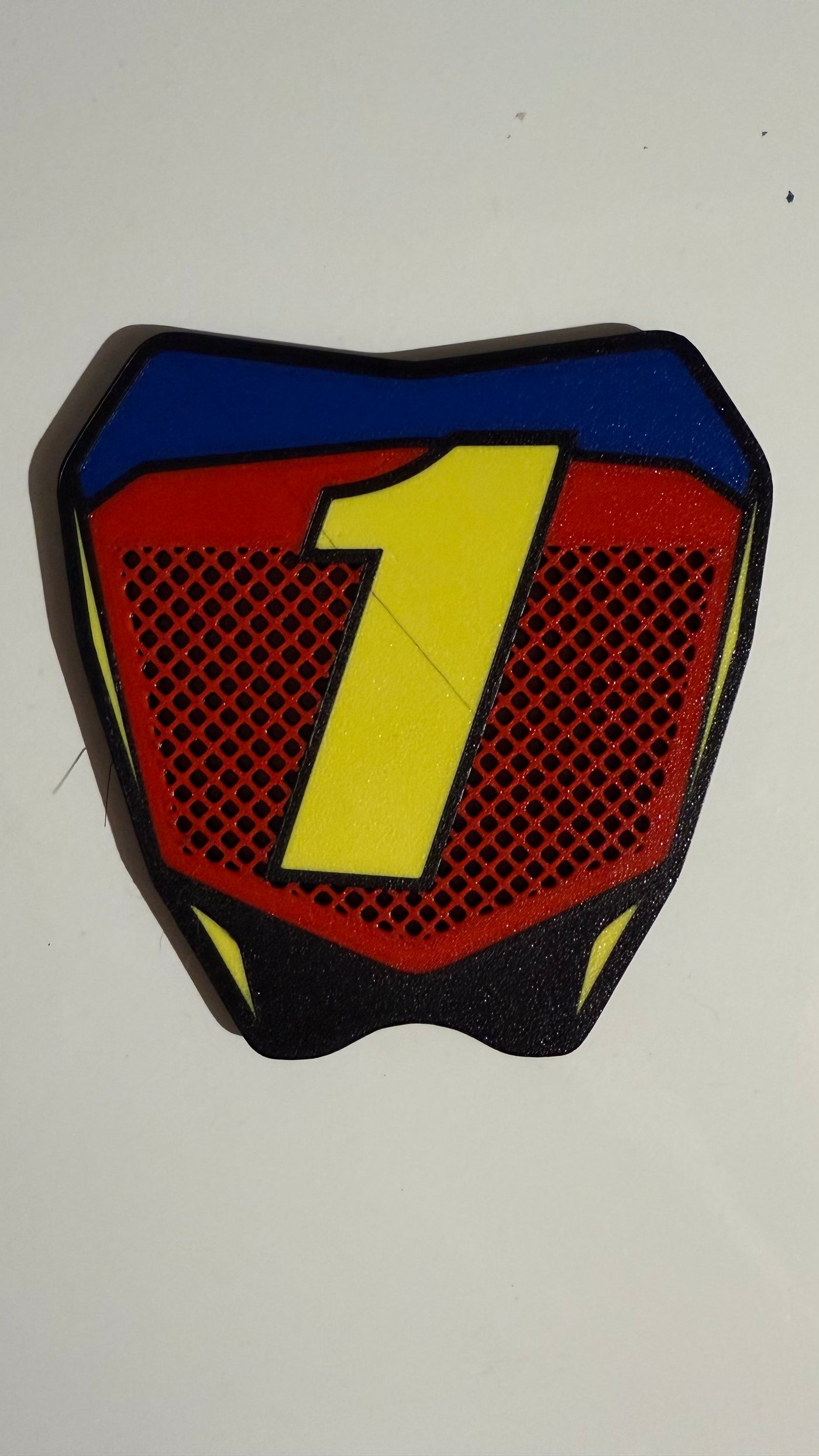 Deegan Mini Vented MX Plate – 5” Dirt Bike Display
