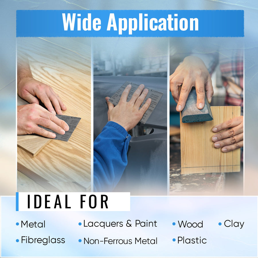 400 Grit Sandpaper Sheets – 25 Pack, 9x11 in, Wet or Dry Use