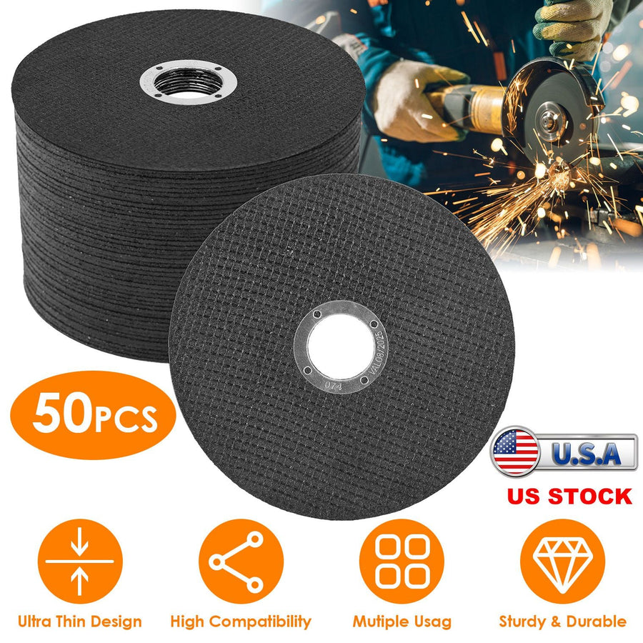 50 Pack 4.5" x 0.04" x 7/8" Cut Off Wheels Metal Stainless Steel Cutting Discs Grinding Discs for Angle Grinder Handheld Grinder Die Grinder