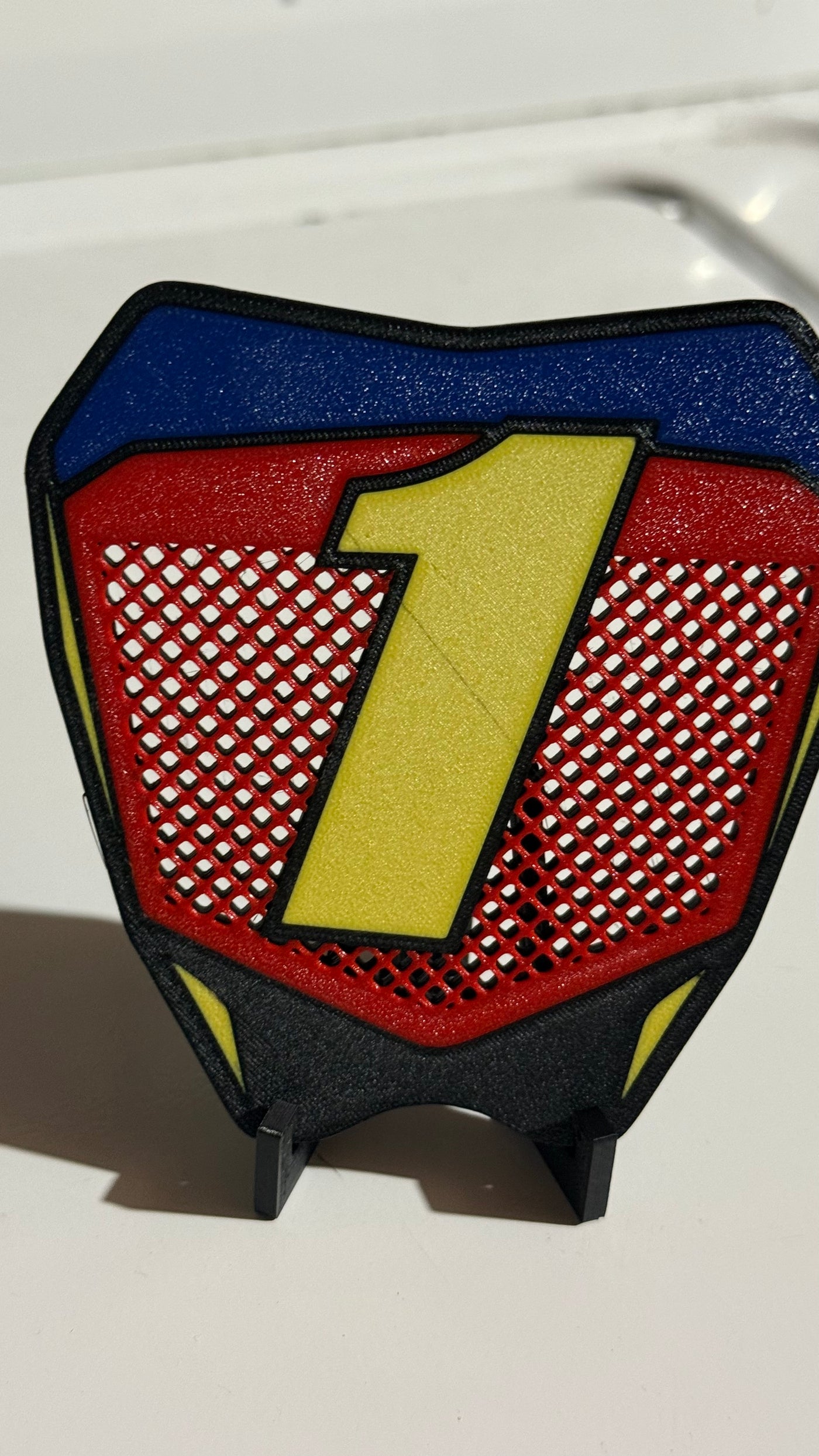 Deegan Mini Vented MX Plate – 5” Dirt Bike Display
