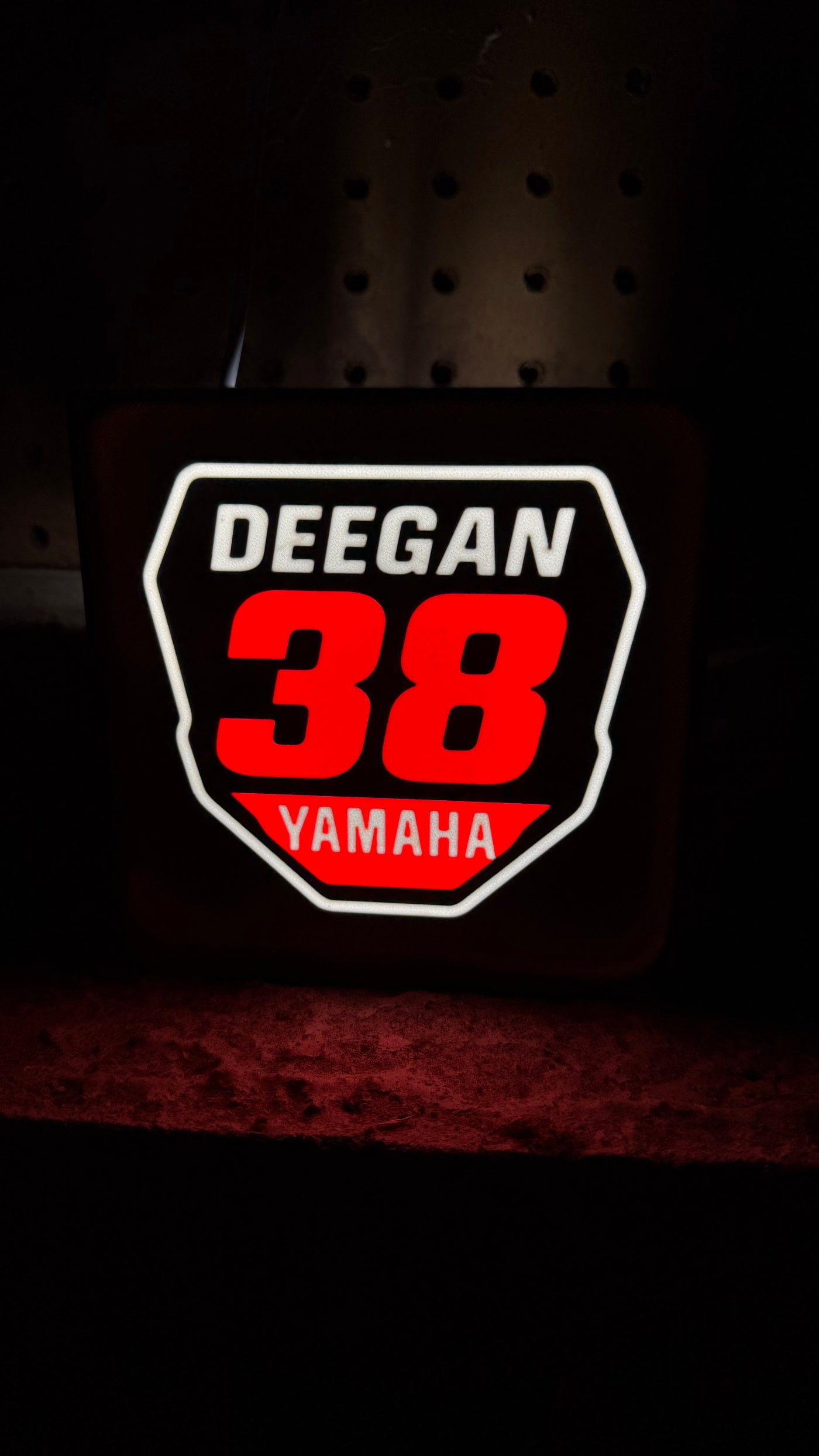 Deegan #38 MX LED Plate – Custom Motocross Light Box by Titan Forge Off Road