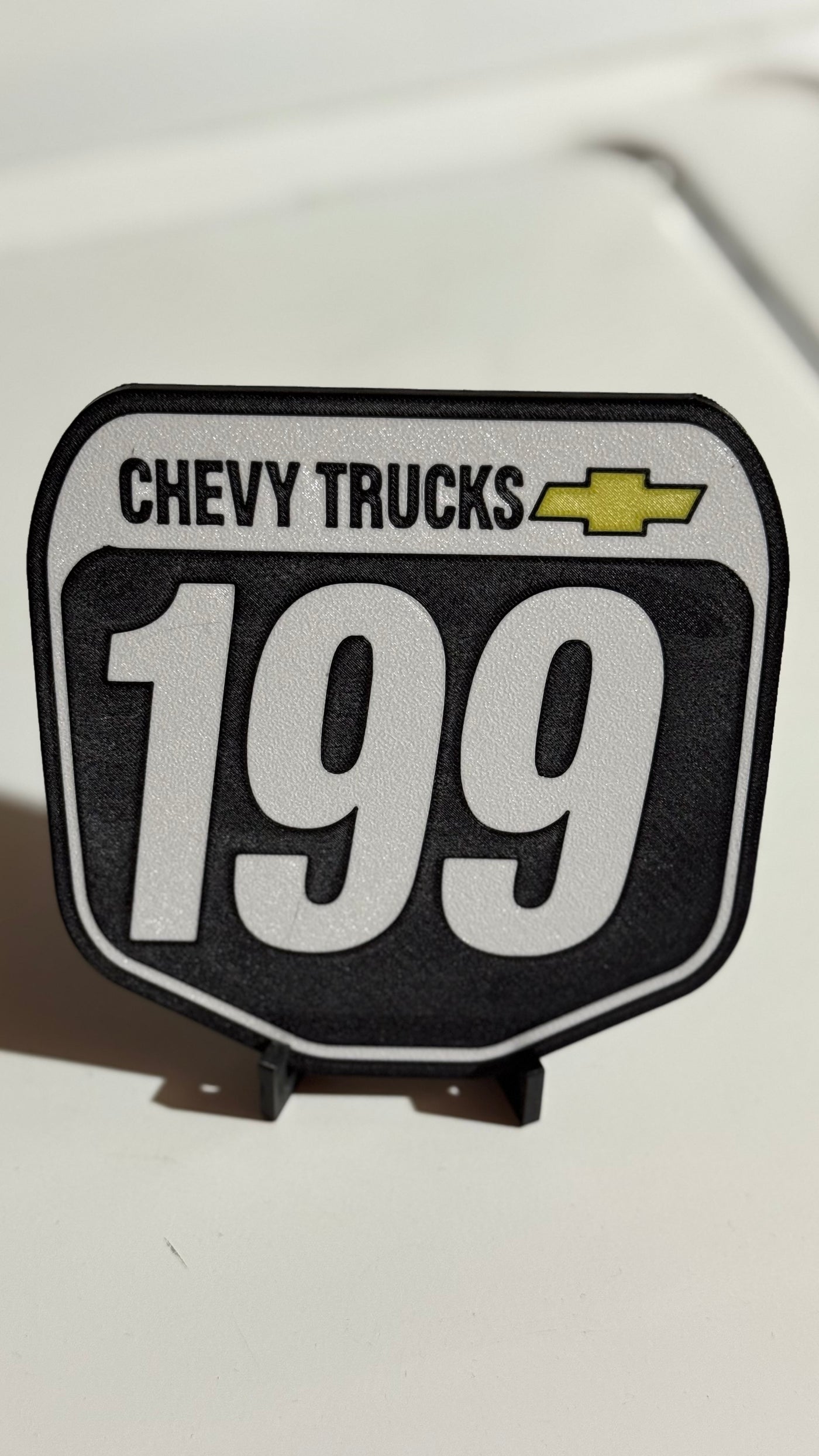 Travis Pastrana Chevy Trucks Mini Plate – 199 Motocross Shelf Sign