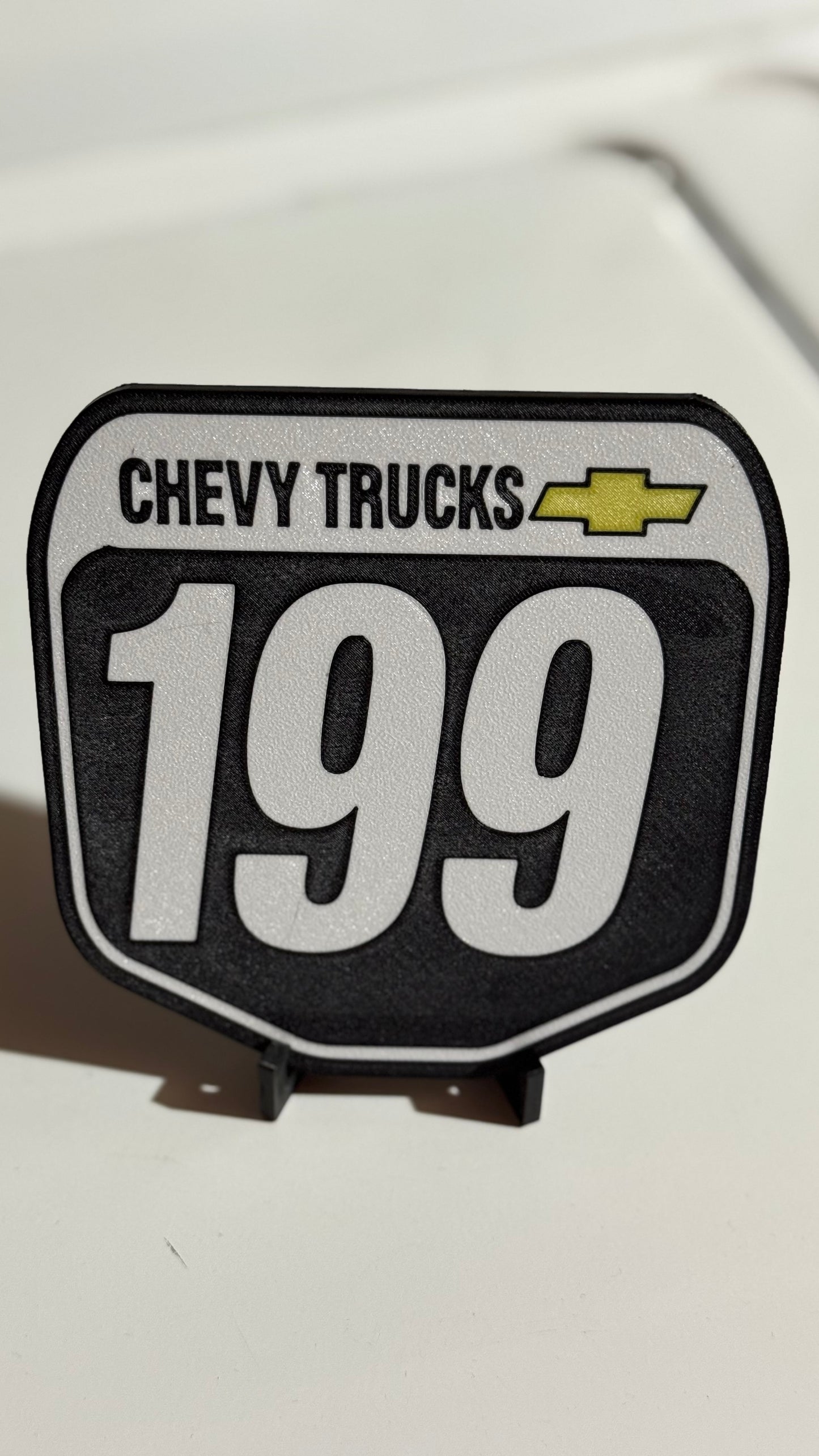 Travis Pastrana Chevy Trucks Mini Plate – 199 Motocross Shelf Sign