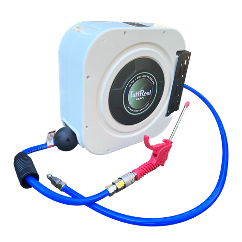 Tenax TuffReel Aero 3/8 in. × 50 ft. Retractable Air Hose Reel – 4600