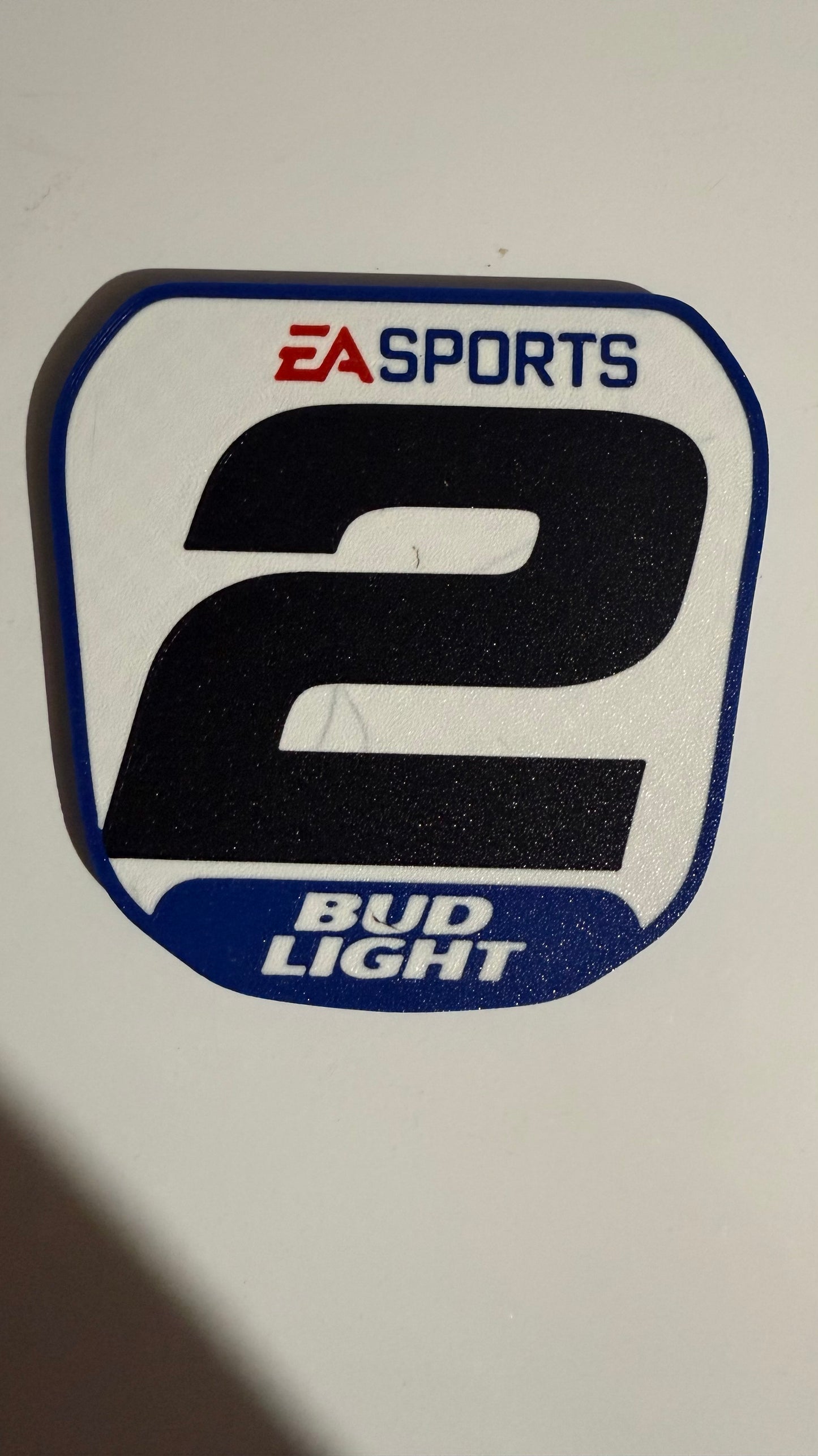 Jeremy McGrath Bud Light Mini Plate – #2 EA Sports Motocross Display Sign