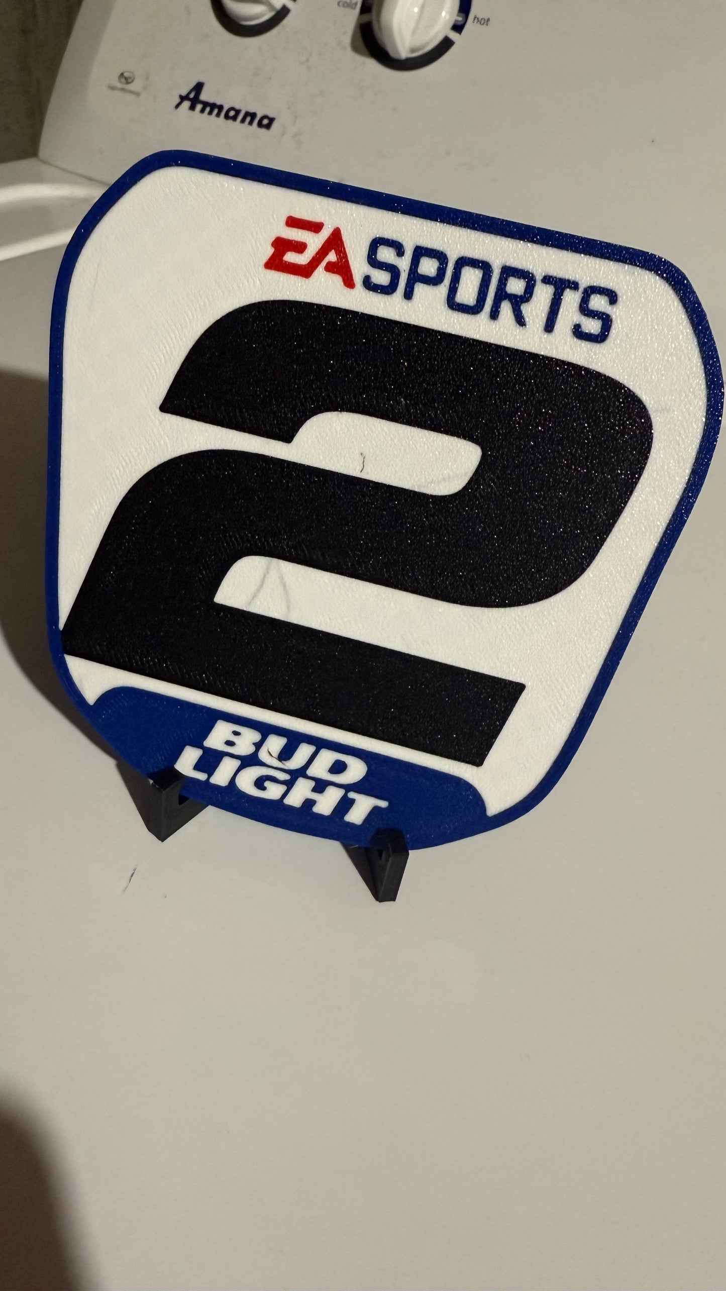 Jeremy McGrath Bud Light Mini Plate – #2 EA Sports Motocross Display Sign
