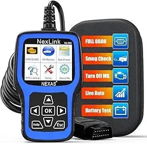 NL101 OBD2 Scanner Diagnostic Tool & Battery Tester - Professional Car