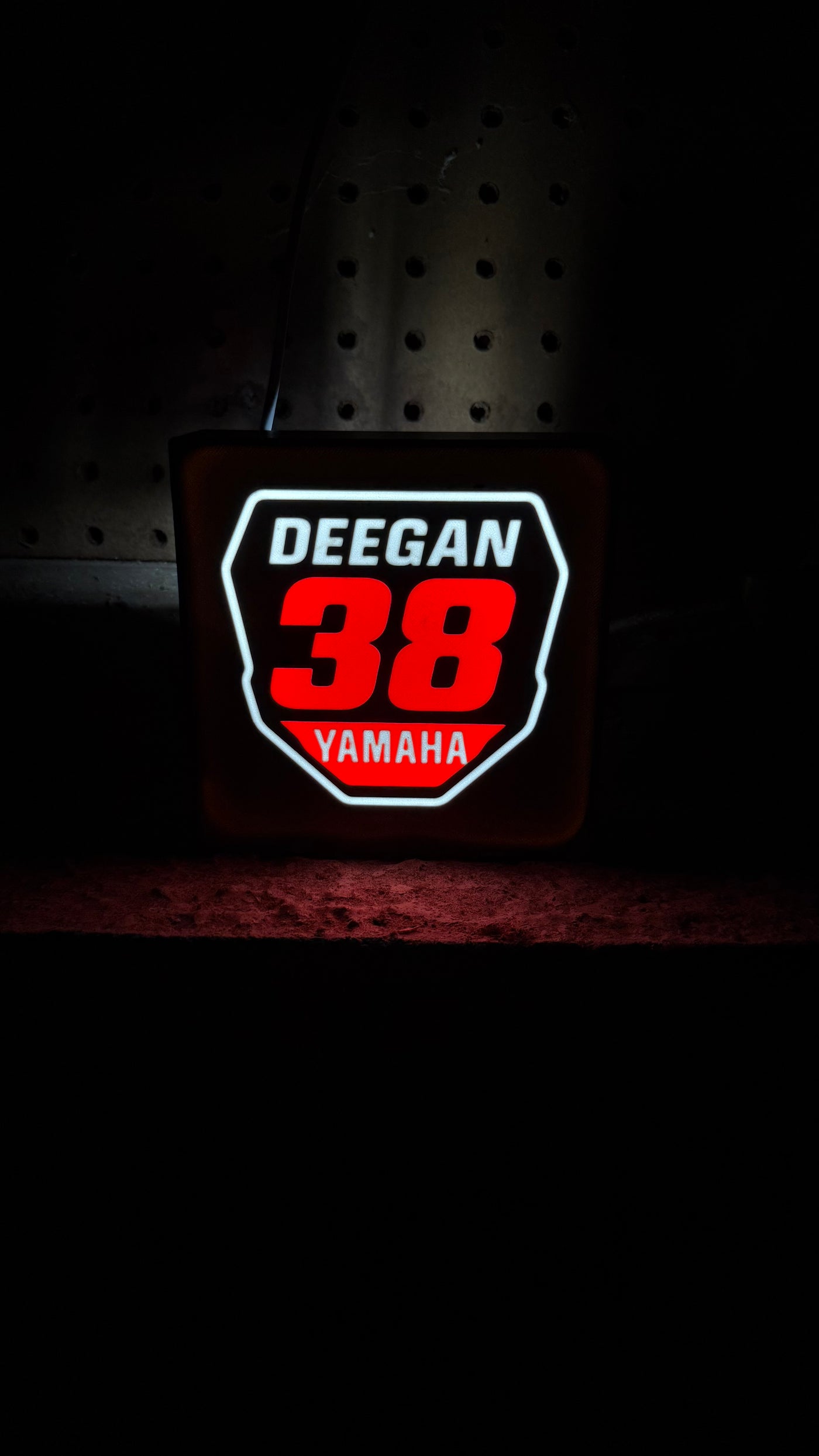 Deegan #38 MX LED Plate – Custom Motocross Light Box by Titan Forge Off Road