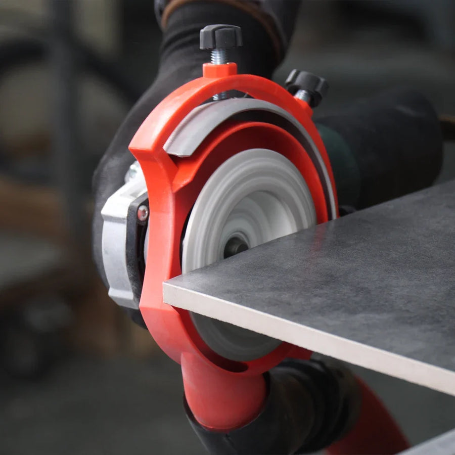 DiStar Mechanic EdgeDUSTER 4.5"–5" Dust Shroud — Dust-Free Polishing & Edge-Grinding for Angle Grinders