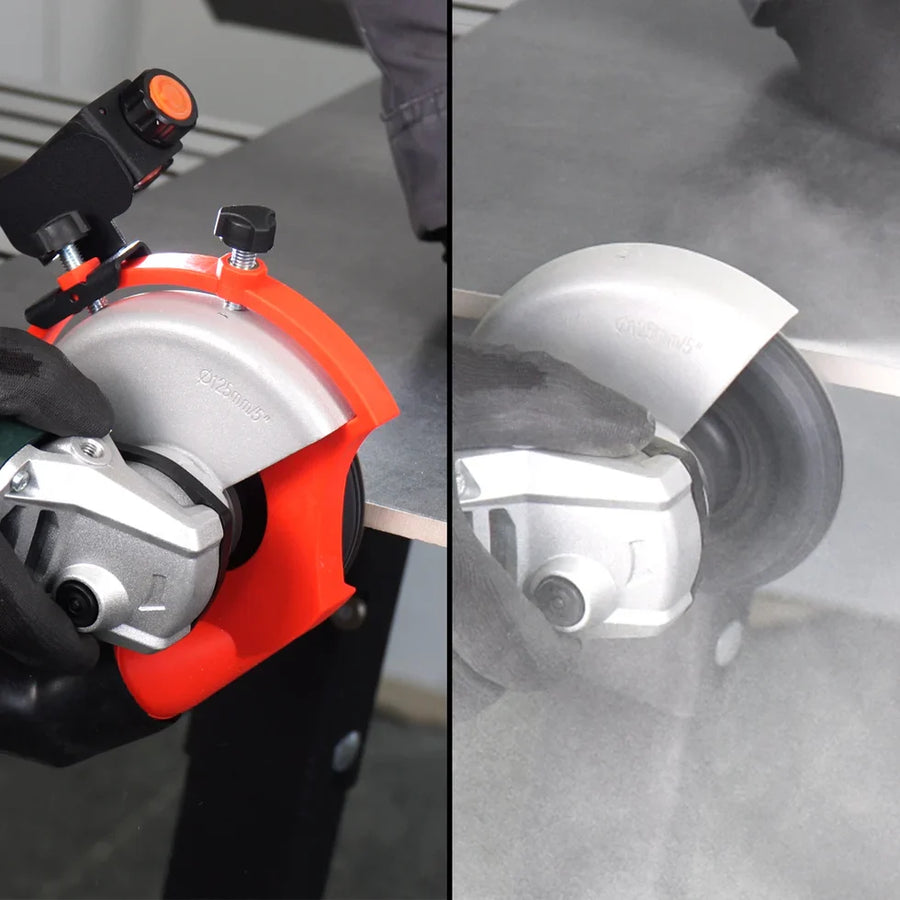 DiStar Mechanic EdgeDUSTER 4.5"–5" Dust Shroud — Dust-Free Polishing & Edge-Grinding for Angle Grinders