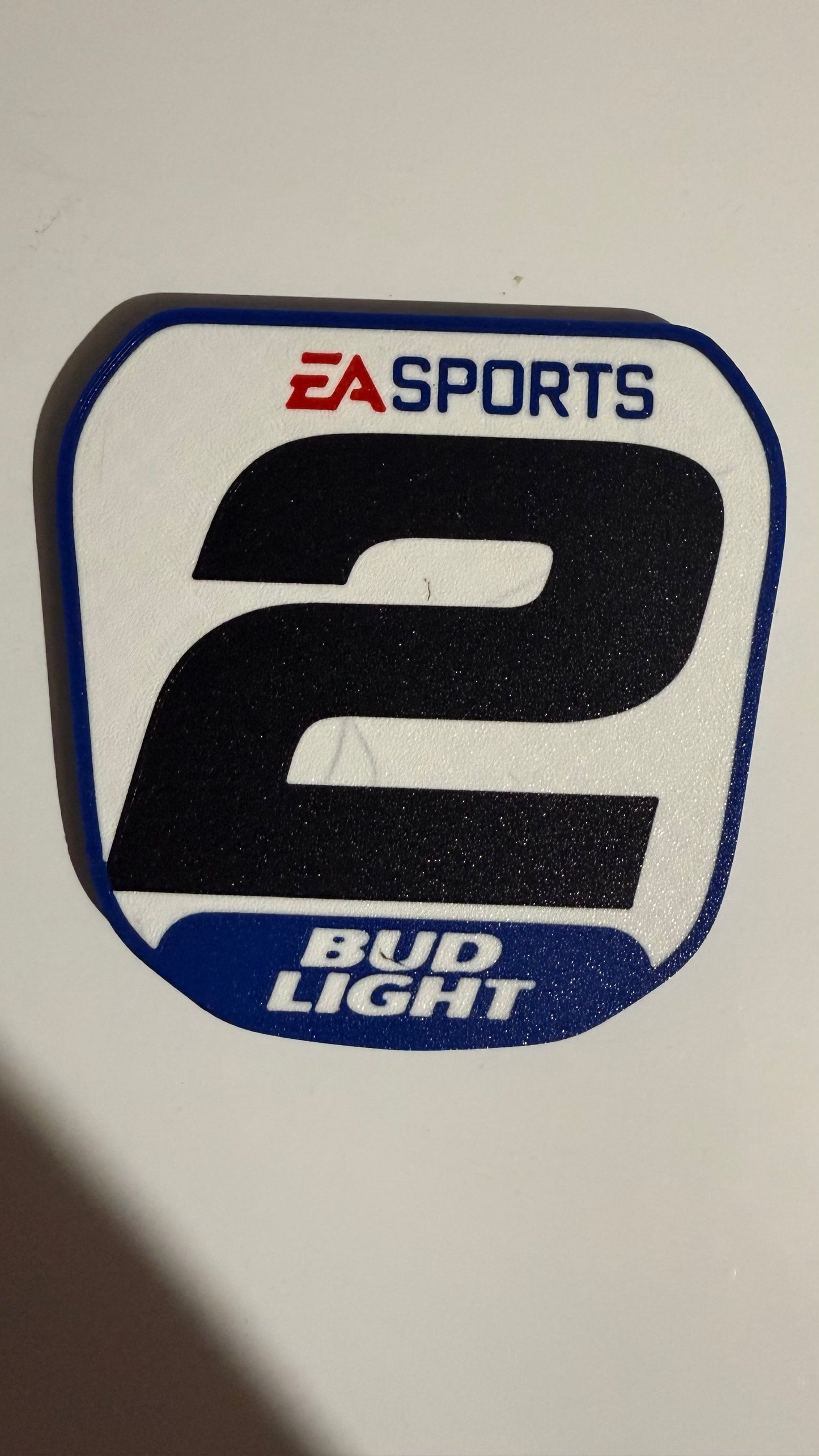 Jeremy McGrath Bud Light Mini Plate – #2 EA Sports Motocross Display Sign