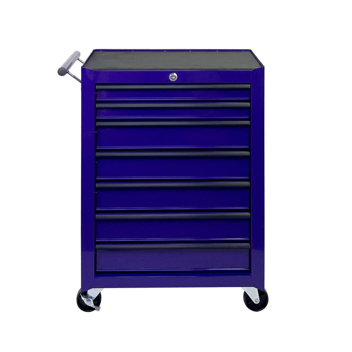 Rolling Metal Tool Chest with 7 Drawers - 20" Steel Cabinet - Purple