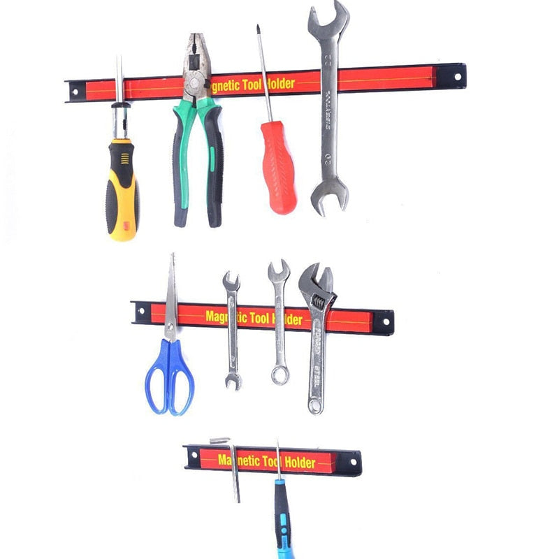 Magnetic Tool Holder Bar – 12", 18" & 24" Garage Organizer