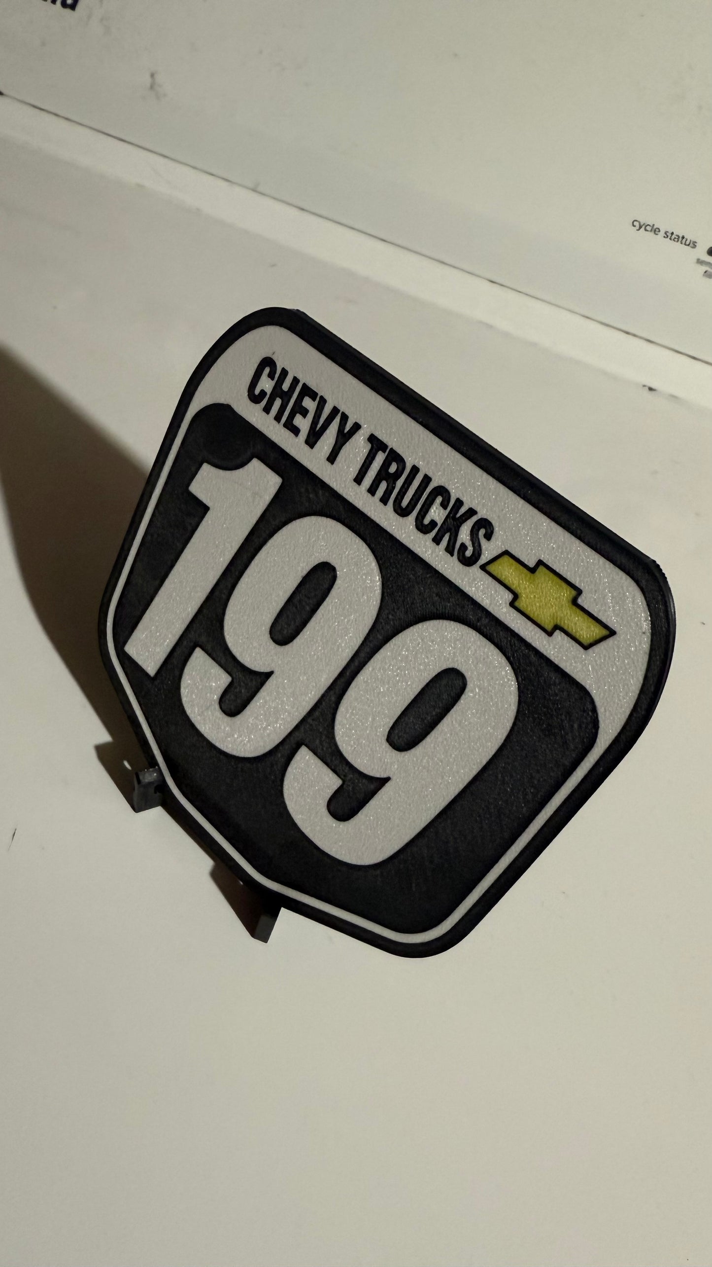 Travis Pastrana Chevy Trucks Mini Plate – 199 Motocross Shelf Sign