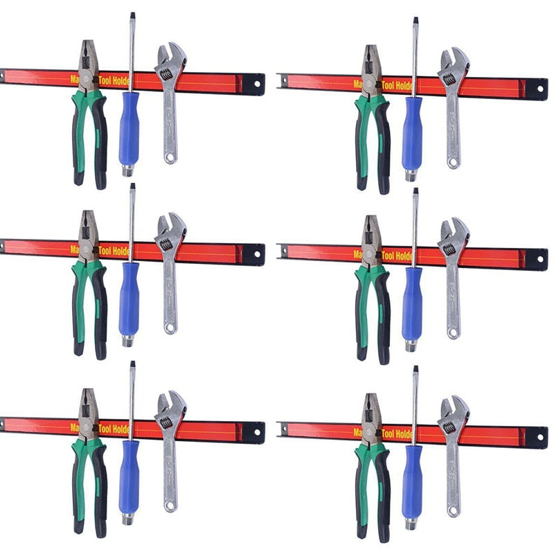 Magnetic Tool Holder Bar – 12", 18" & 24" Garage Organizer