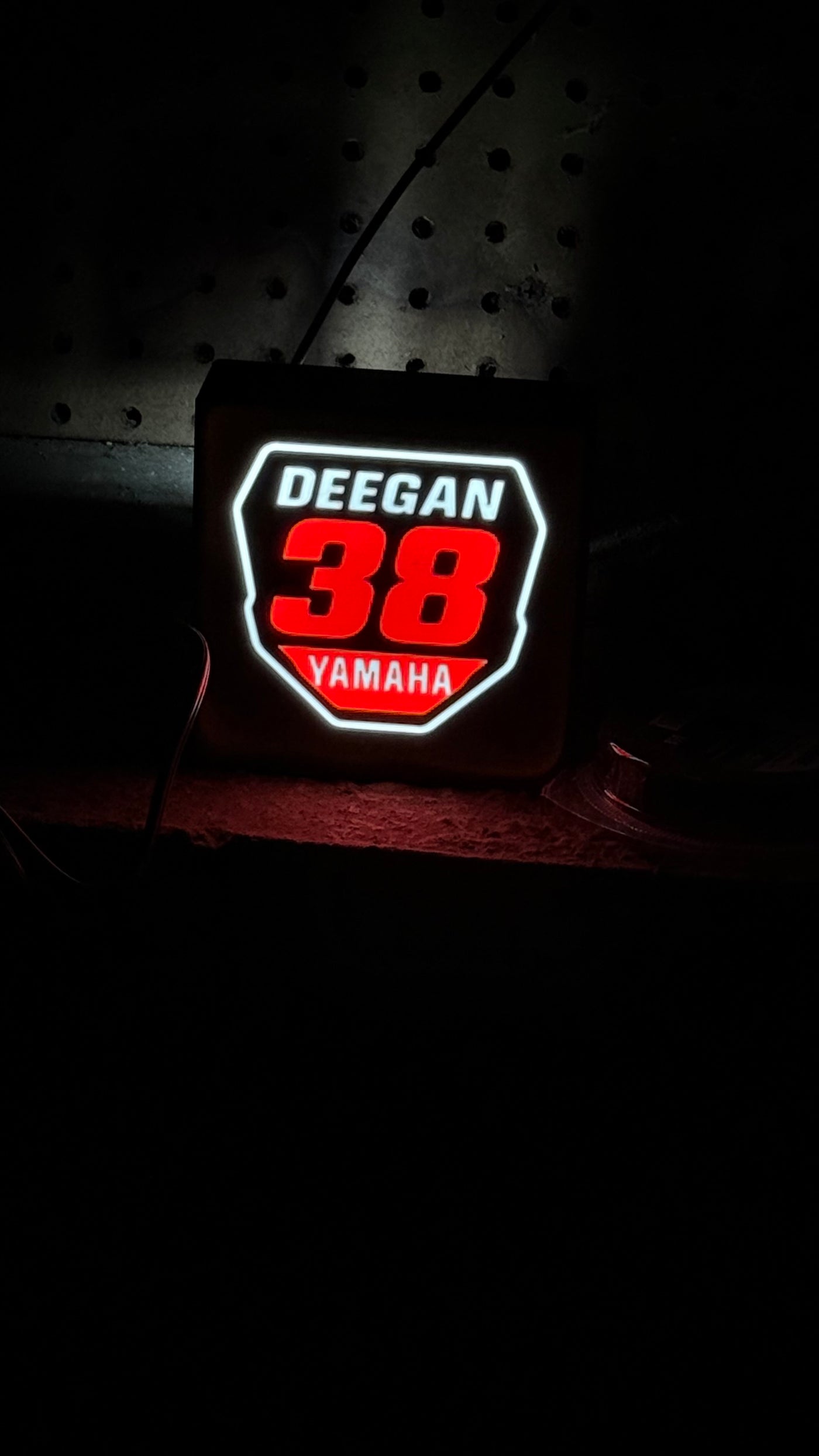 Deegan #38 MX LED Plate – Custom Motocross Light Box by Titan Forge Off Road