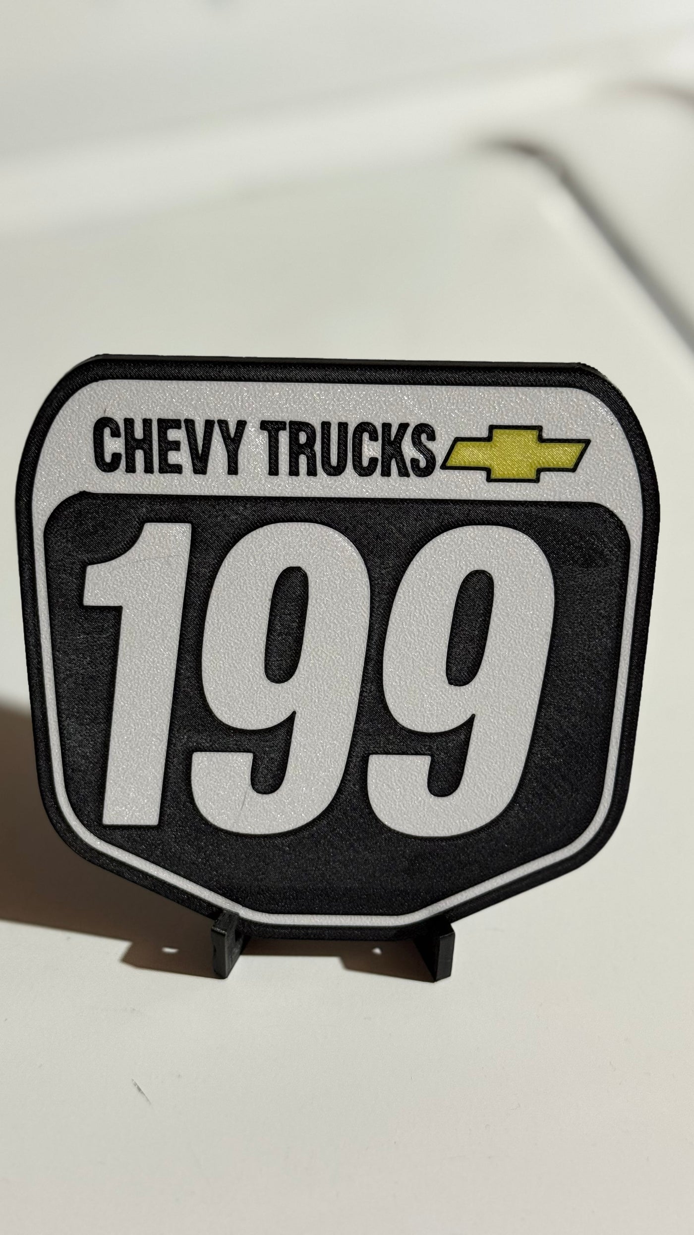 Travis Pastrana Chevy Trucks Mini Plate – 199 Motocross Shelf Sign