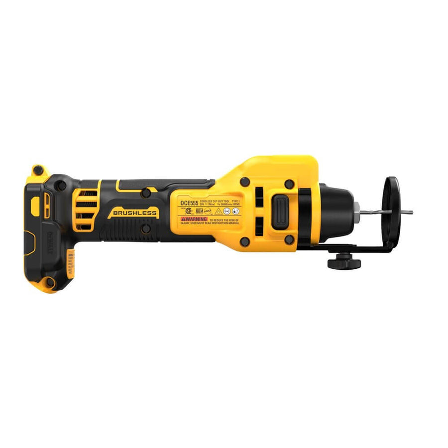 DEWALT DCE555B 20V MAX* XR® Brushless Drywall Cut-Out Tool (Tool Only)