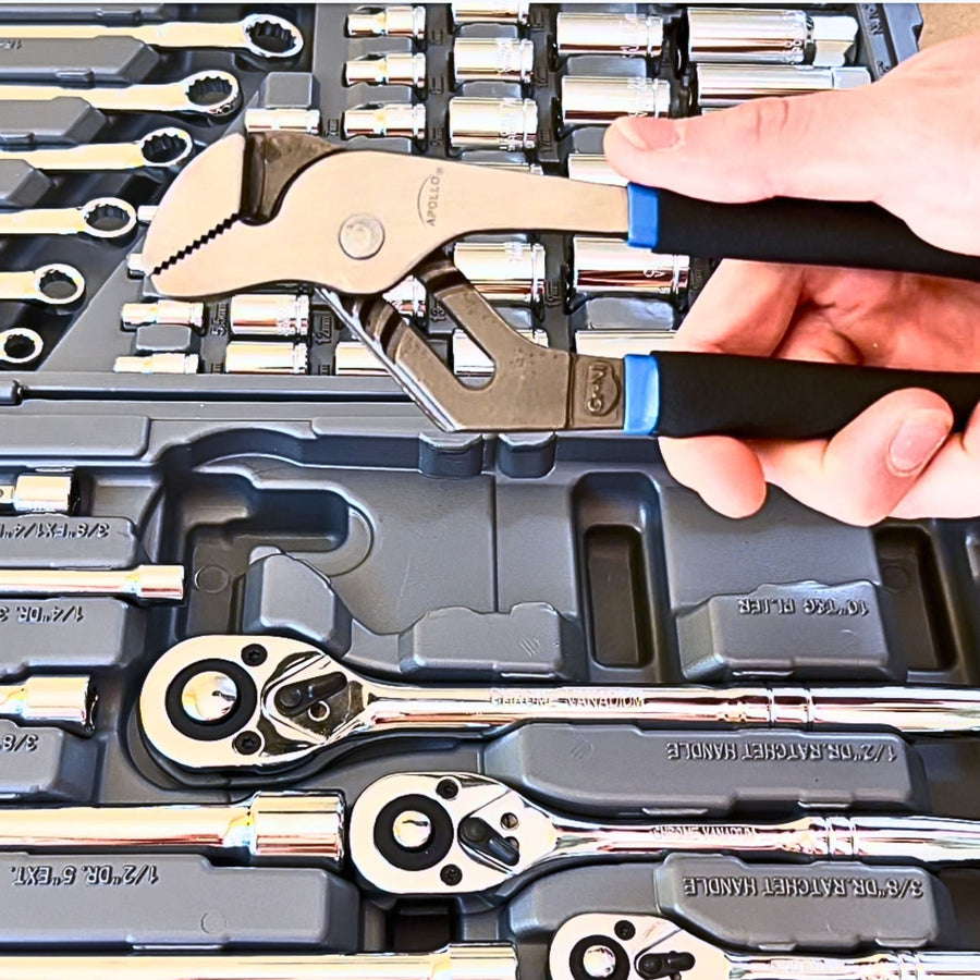 Apollo DT0002 163-Piece Mechanics Tool Set – SAE & Metric