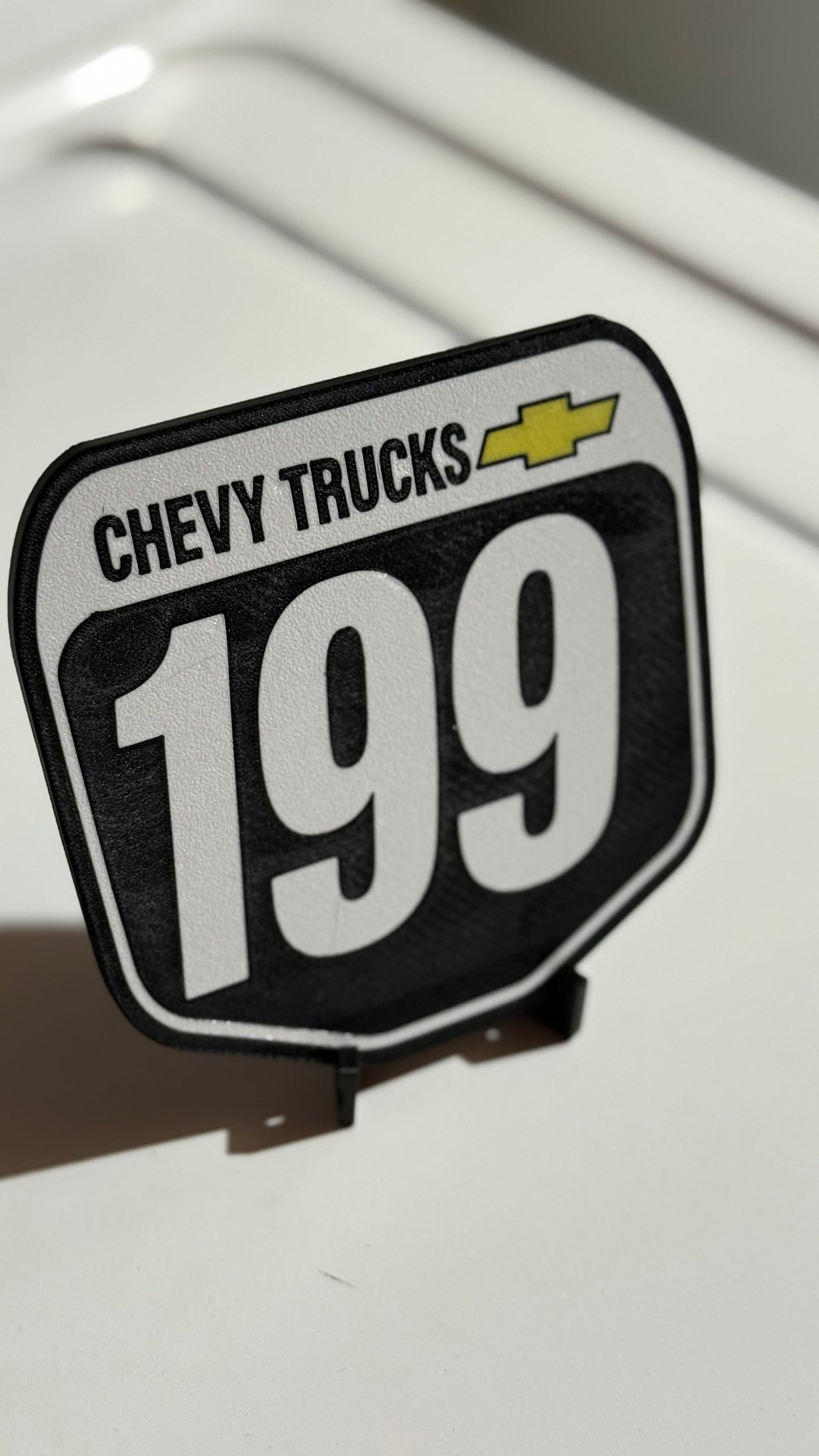 Travis Pastrana Chevy Trucks Mini Plate – 199 Motocross Shelf Sign