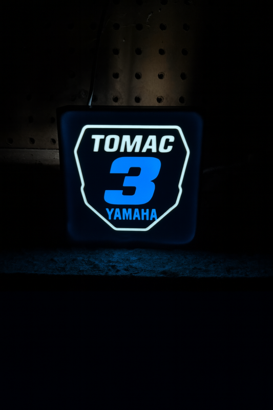 Eli Tomac #3 Custom MX LED Plate – Motocross Light Box Wall Decor