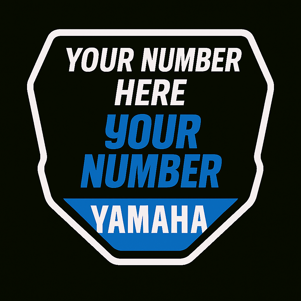 Custom MX LED Number Plate – Personalized with Name, Number & Bike Brand