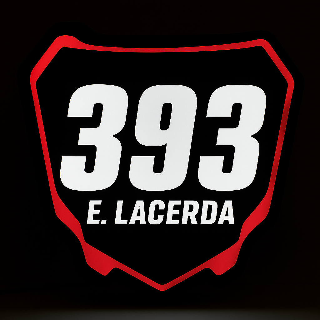 Custom MX LED Number Plate – Personalized with Name, Number & Bike Brand