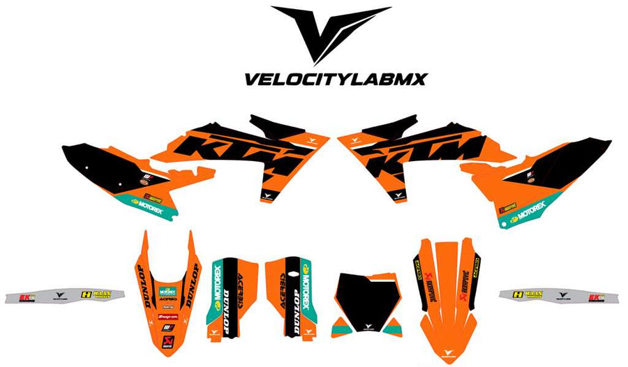 KTM Custom Graphics Kit – Apex Factory Edition | VelocityLabMX