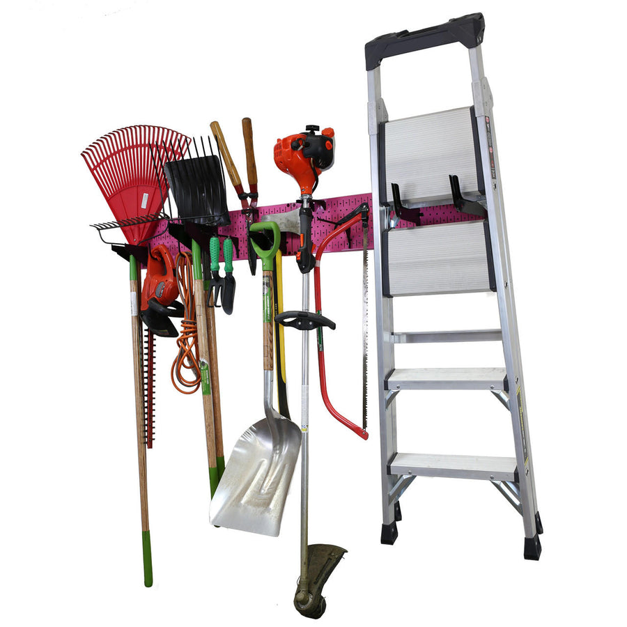 Wall Control Lawn & Garden Tool Wall Rack with Pegboard Hooks