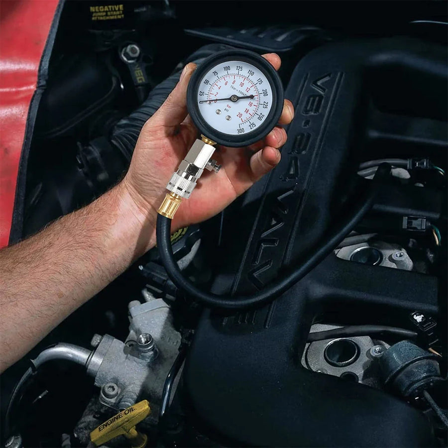 Engine Compression Tester Gauge - Automotive Workshop Diagnostic Tool