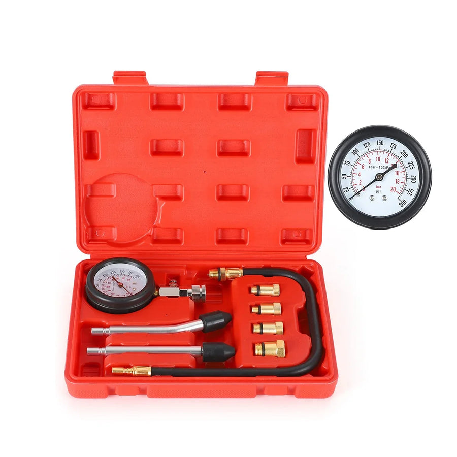 Engine Compression Tester Gauge - Automotive Workshop Diagnostic Tool