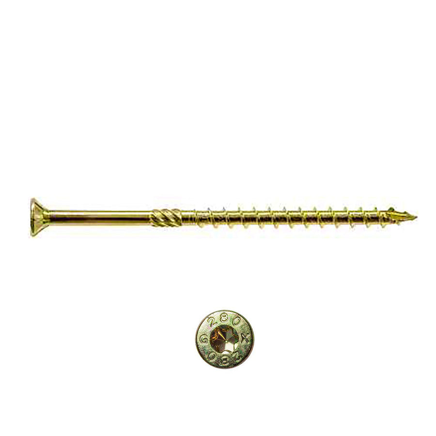 0.225 x 6 1/4 Strong-Drive® SDCP TIMBER-CP Screw Yellow Zinc Coating (T40 6-Lobe) - Box (250)