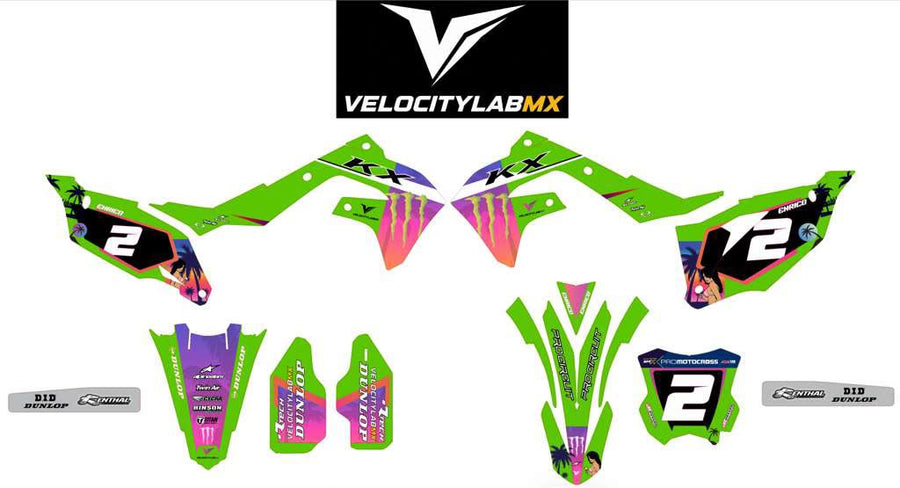 Kawasaki Tropical Edition MX Graphics By VelocityLabMX