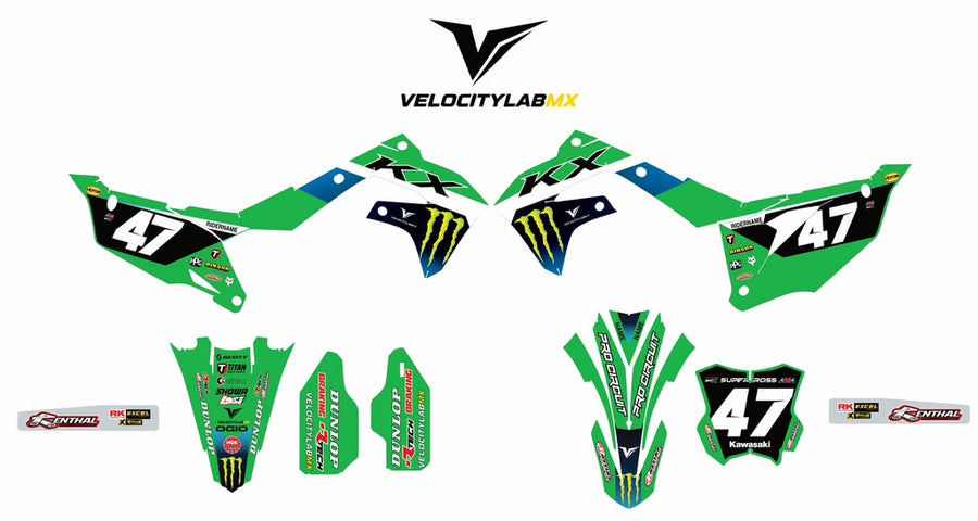Kawasaki Factory Edition MX Graphics by VelocityLabMX