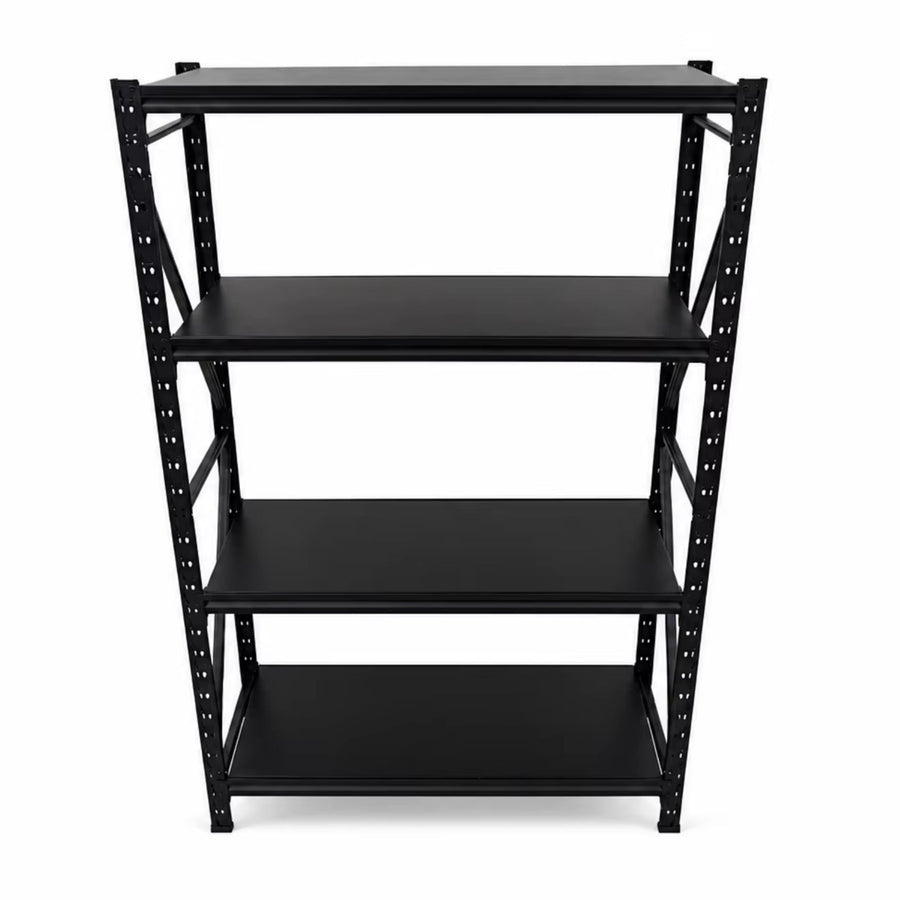 Metal Storage Shelving Unit, 4-Tier 6000LBS Adjustable Garage Shelving Rack, 47.24" W x 19.69" D x 71.65" H, Steel Storage Shelf Organizer for Garage, Workshop, Basement, Pantry