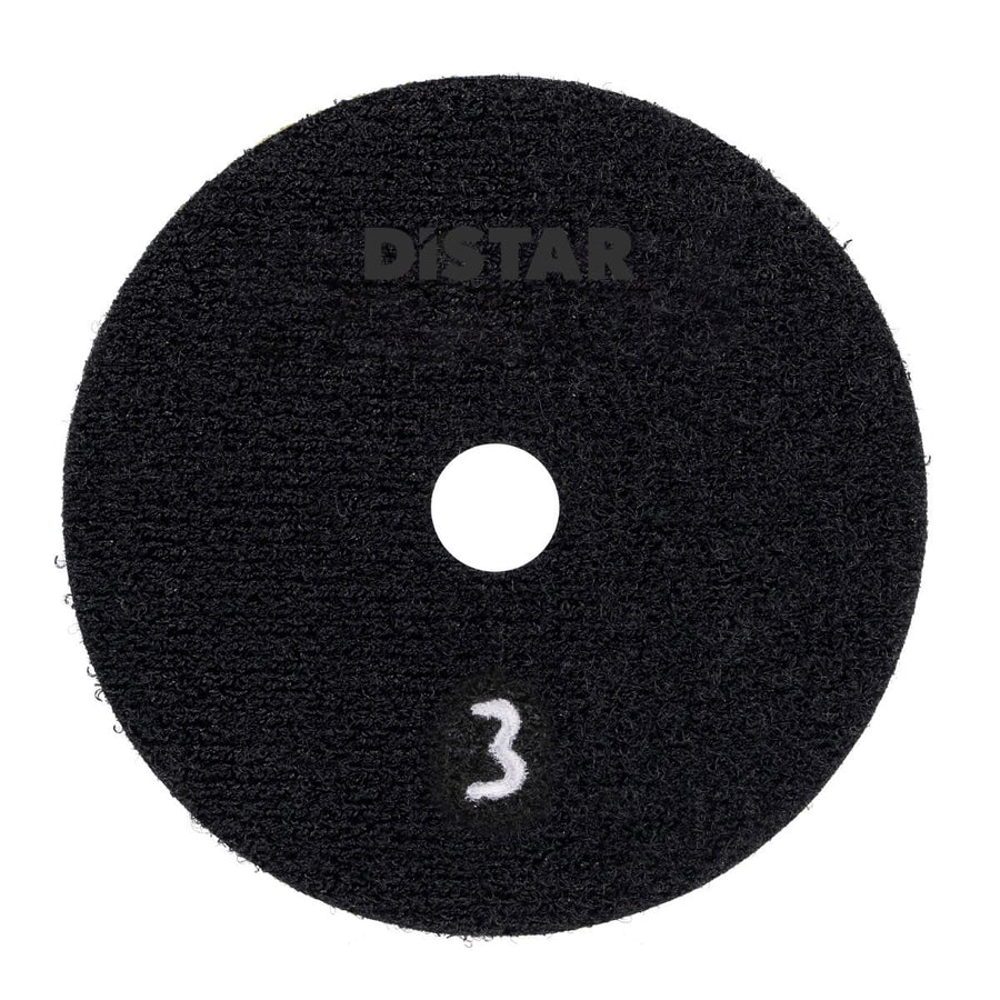 DiStar CoolPAD 4" Dry Diamond Polishing Pads for Ceramic & Porcelain — Multi-Step Grinding Set