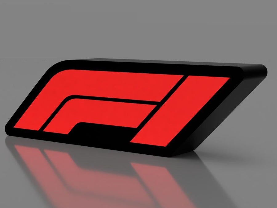9 inch USB powered Formula racing F1 LED light sign for garage desk and man cave decor