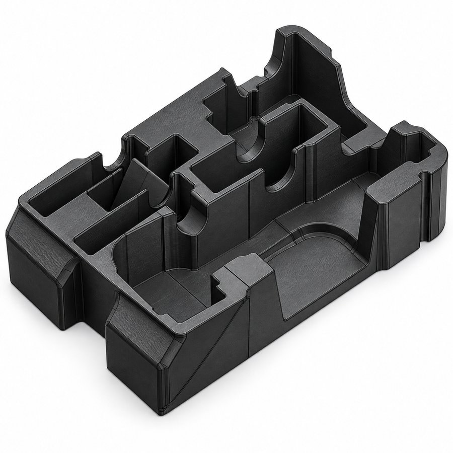 Black organizer insert for Milwaukee M12 2526-20 oscillating multi-tool and PACKOUT 48-22-8435, insert only