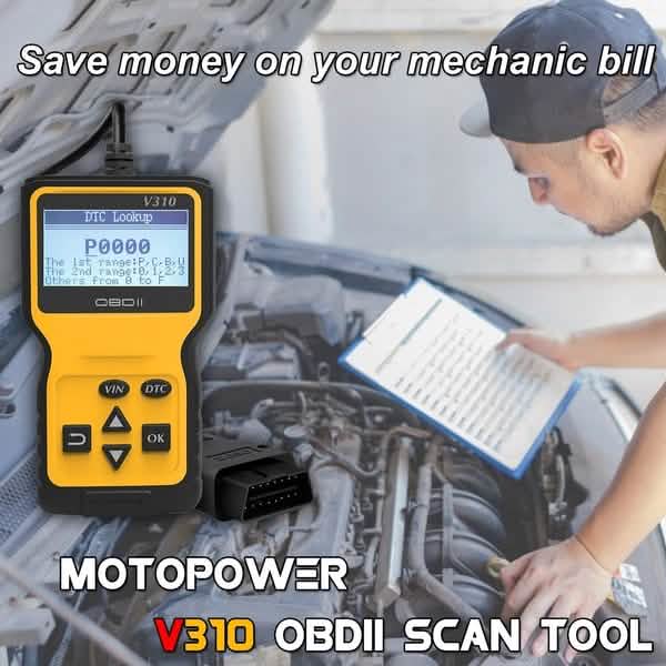 MOTOPOWER MP69033 OBD2 Scanner – Check Engine Code Reader & I/M Readiness Tool