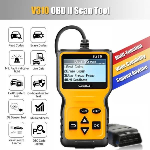MOTOPOWER MP69033 OBD2 Scanner – Check Engine Code Reader & I/M Readiness Tool
