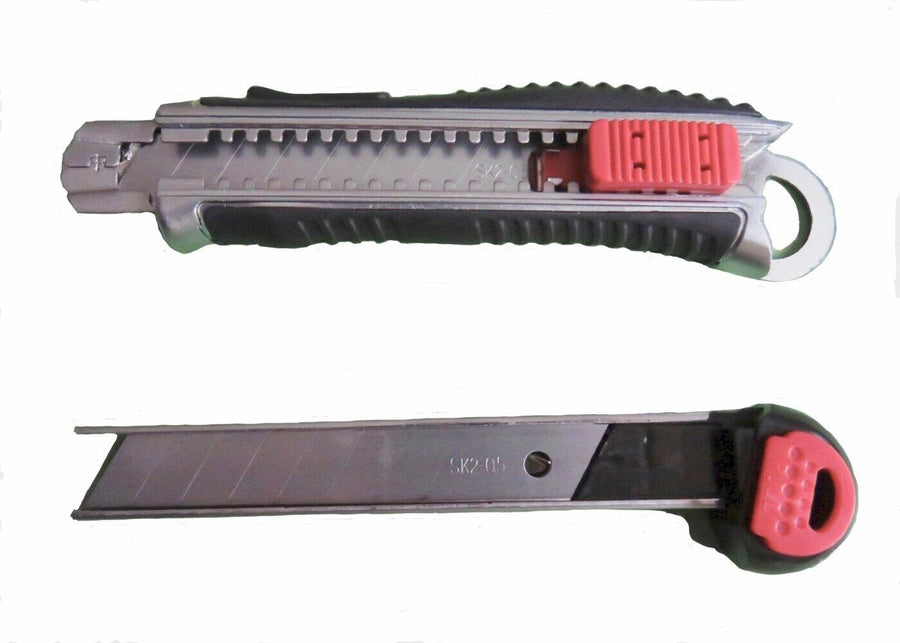 Smithline Utility Knife 18mm Retractable Razor Box Cutter SK2 Blades
